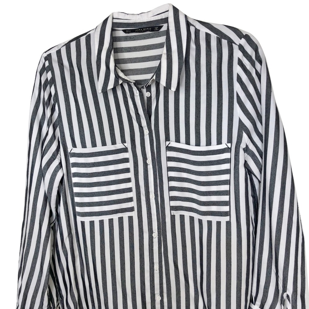 Zara B/W Stripe Shirt